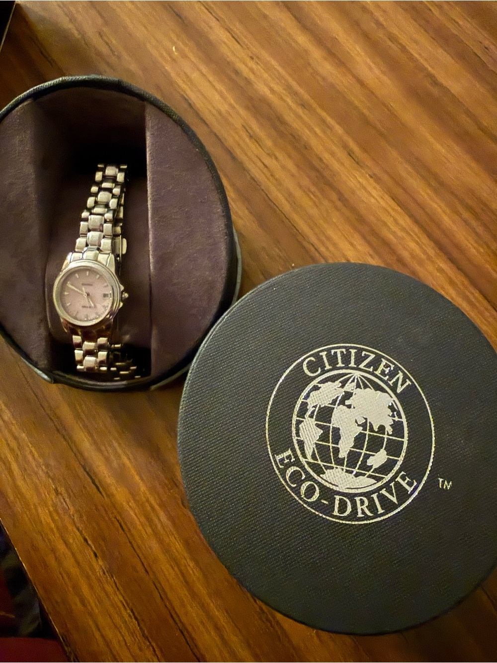 Citizen Women's Silver Bracelet Watch with Light Pink Dial - Picture 1 of 1
